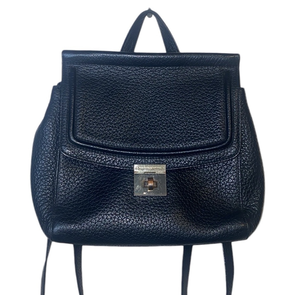 Kate Spade Black Leather Backpack
